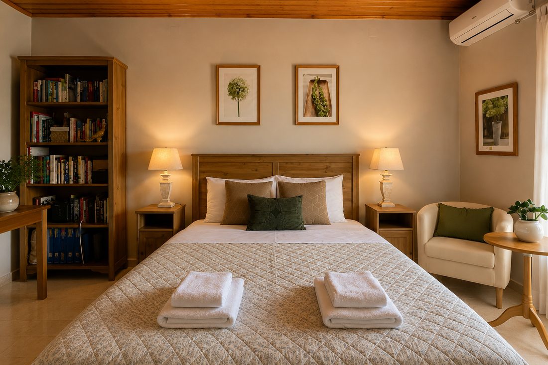Bedroom 1 at The Olive Tree House