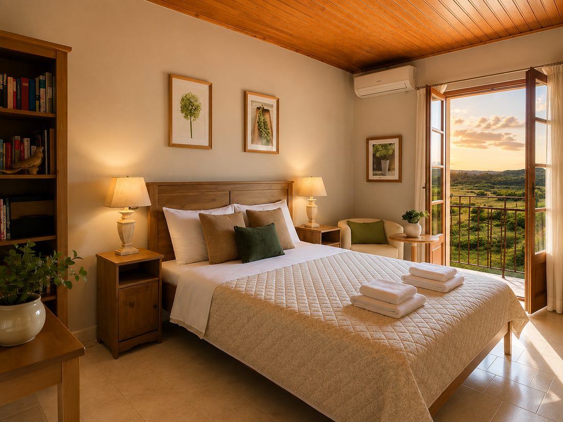 Bedroom 1 at The Olive Tree House